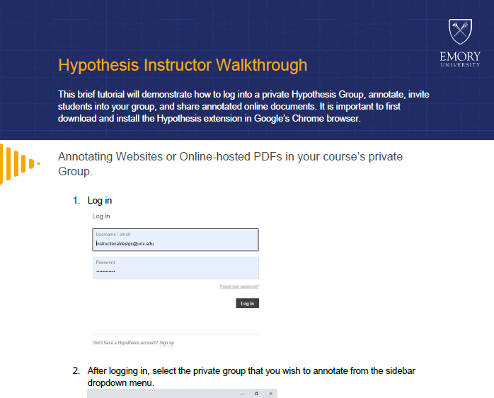 Hypothesis application instructor walkthrough