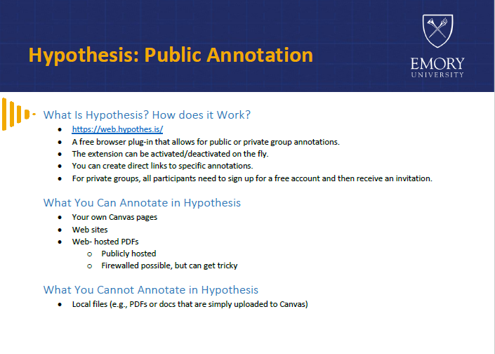 Hypothesis application overview